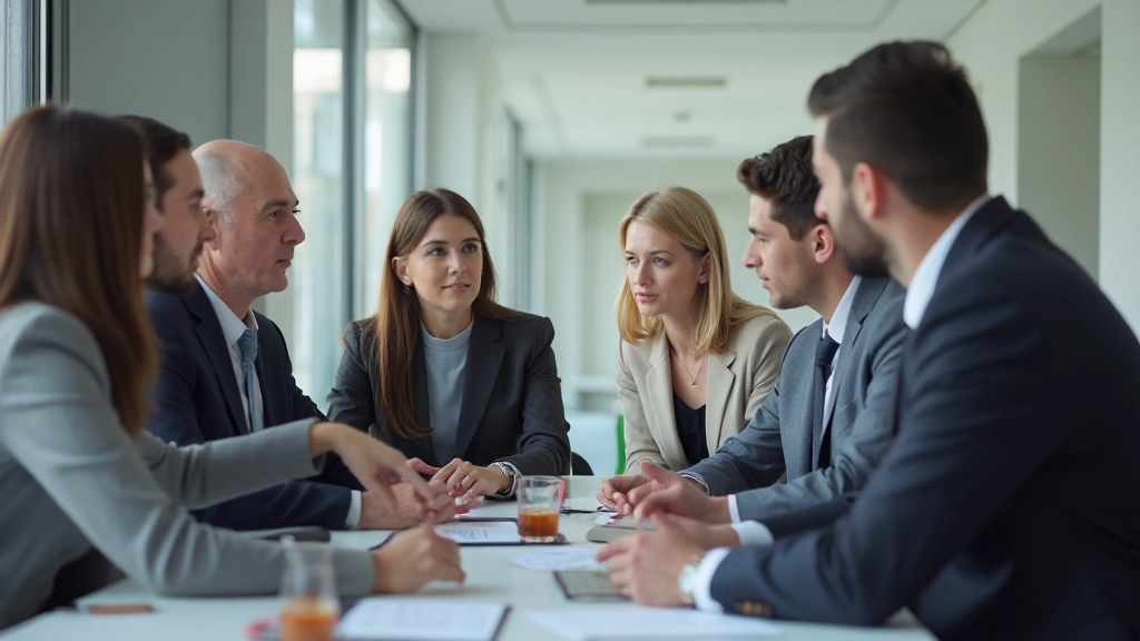 Профессионалы обсуждают стратегии эффективного нетворкинга на встрече