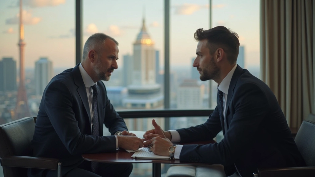 Успешный профессионал проводит встречу с деловым партнером